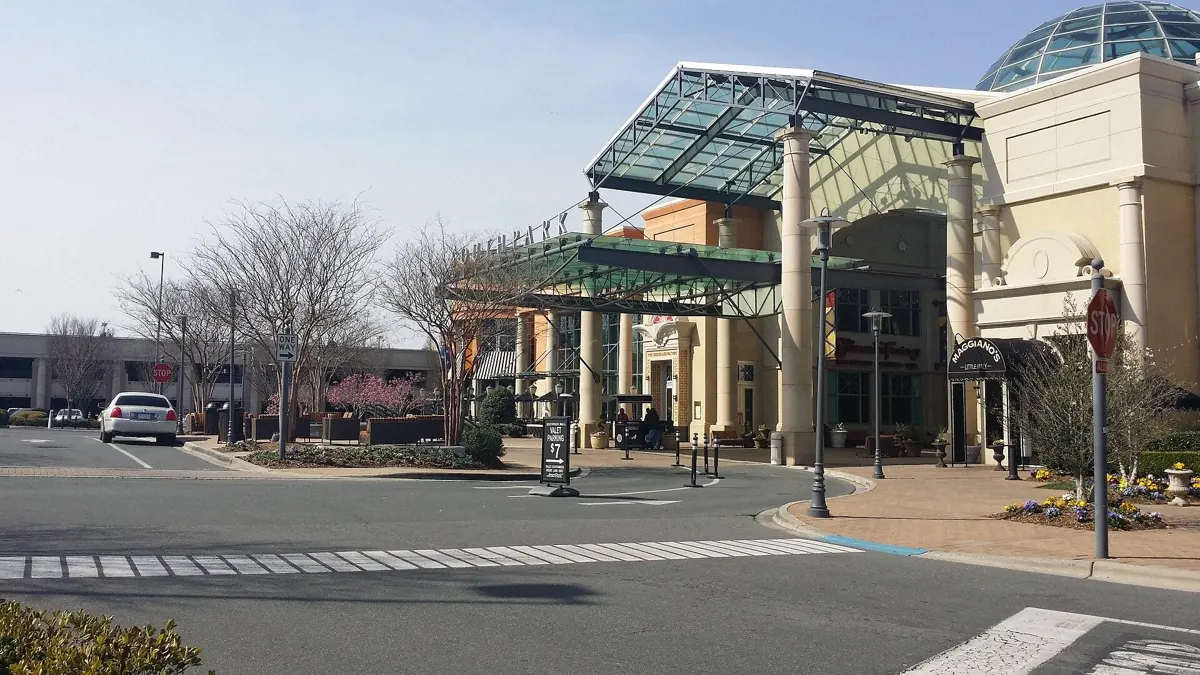 Entrance to SouthPark Mall in Charlotte